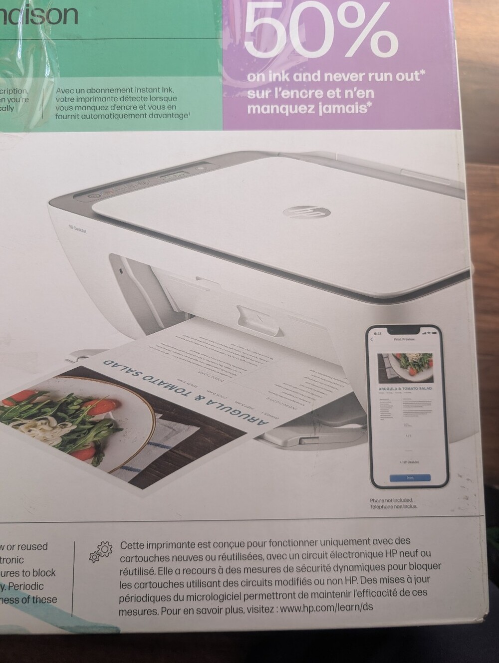 HP White and Gray Wireless All‑in‑One Printer